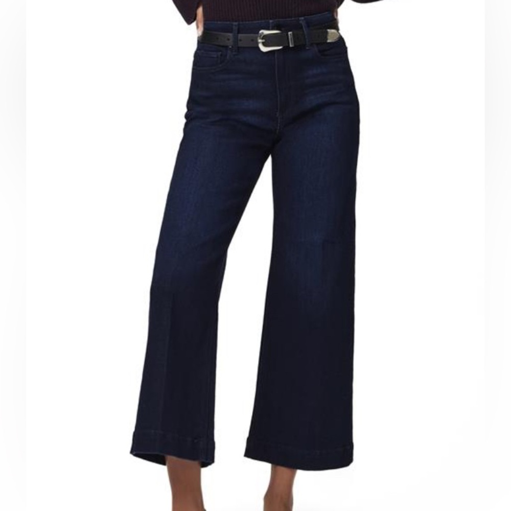 Paige Jeans Anessa Wide Leg Dark Sussex Wash High Rise Sz 27 NWOT